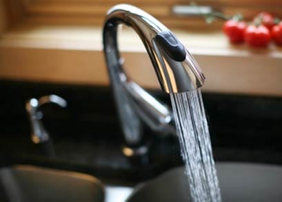 New York kitchen faucet installation.